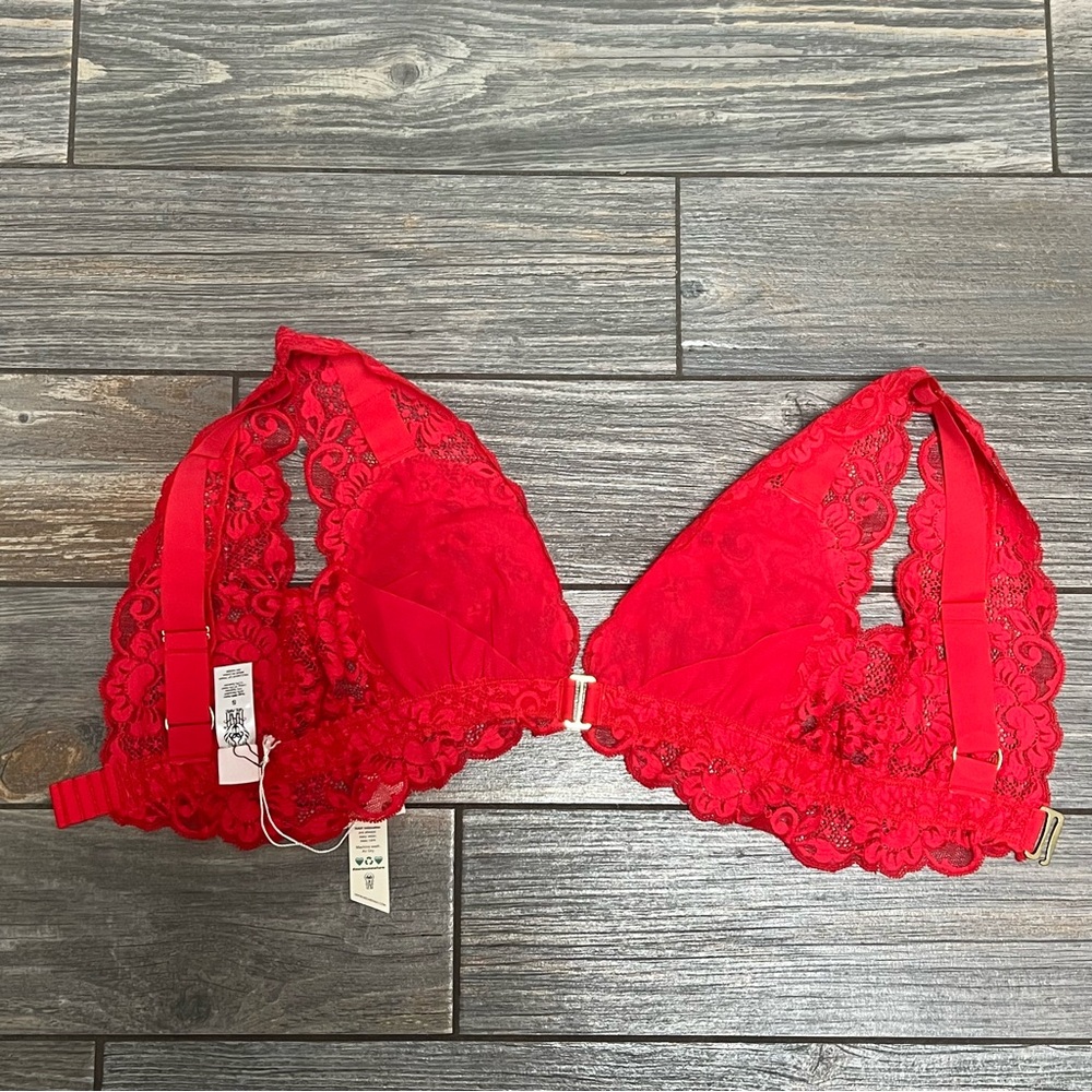NWT $140 Free People X HAH Got Ur Back Bra Small Spin Me Panties XS Garter SET - Picture 11 of 15